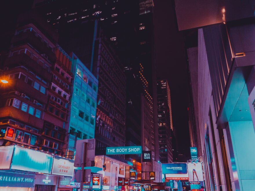https://www.pexels.com/photo/city-during-night-time-1083809/